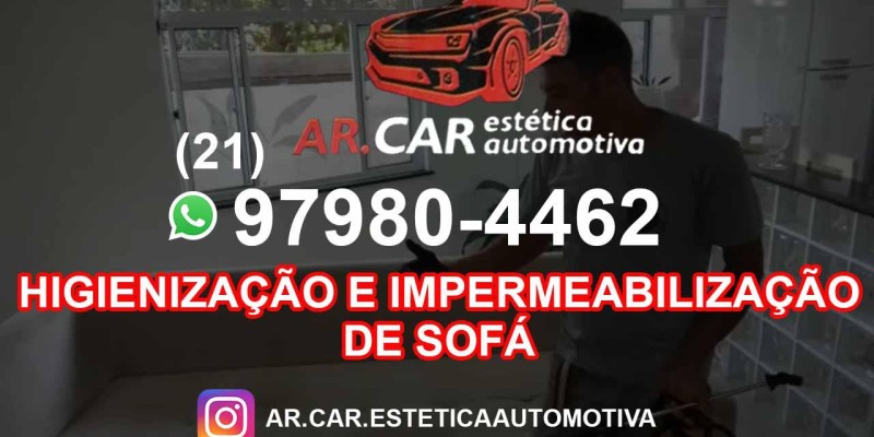 HIGIENIZAÇÃO E IMPERMEABILIZAÇÃO DE SOFÁ
