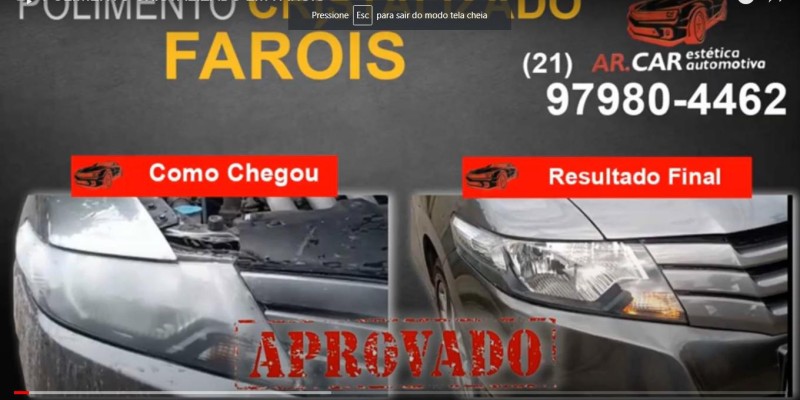 POLIMENTO CRISTALIZADO EM FARÓIS