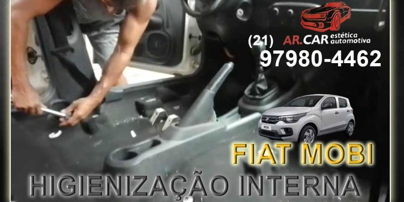 HIGIENIZAÇÃO INTERNA DA FIAT MOBI
