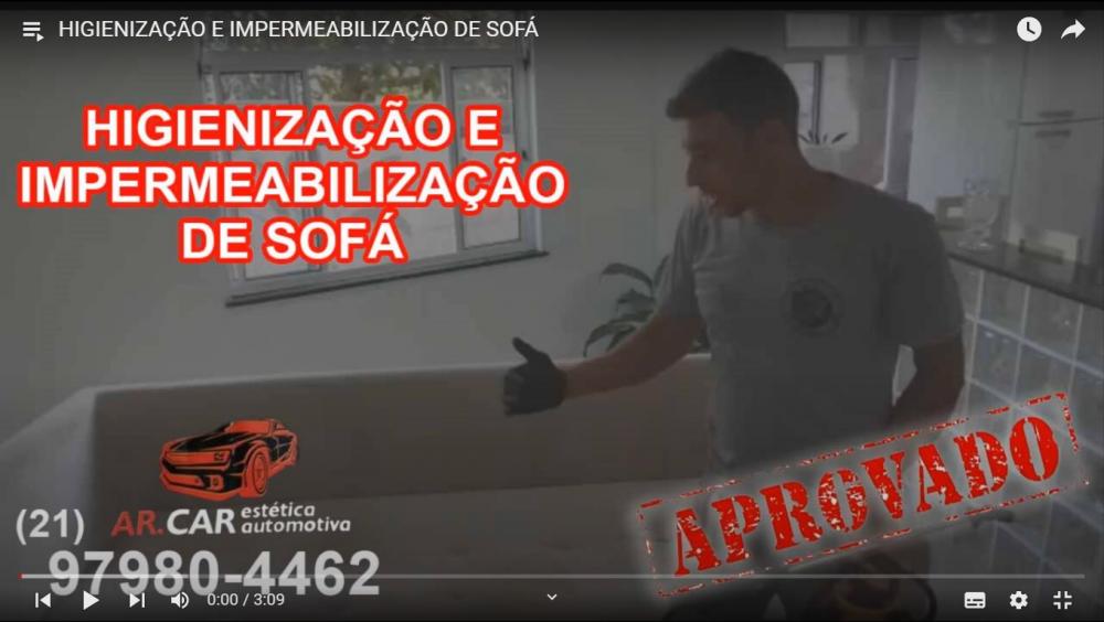 HIGIENIZAÇÃO E IMPERMEABILIZAÇÃO DE SOFÁ