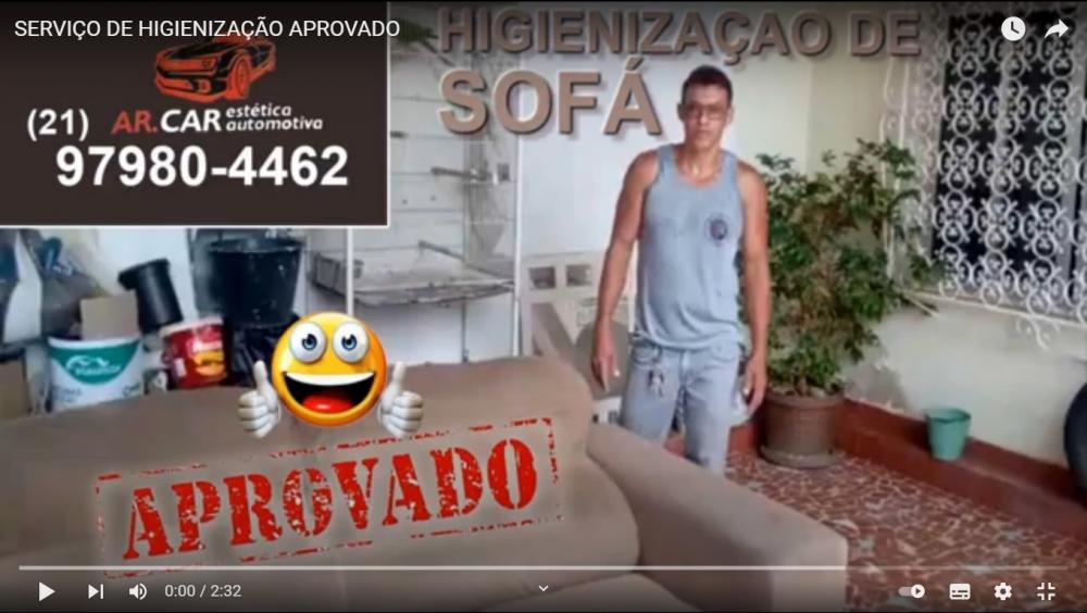 HIGIENIZAÇÃO NO SOFÁ
